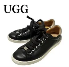 UGG ブラック レザー スニーカー23cm