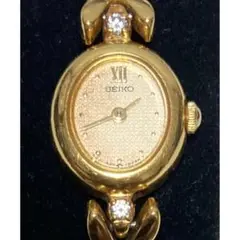 SEIKO 8Pダイヤ ブレスウォッチ 1E20-6050 ゴールド 電池新品 SEIKO 8Pダイヤ ブレスウォッチ 1E20-6050 ゴールド 新品電池 - メルカリ