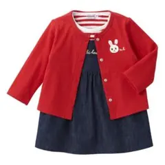 ミキハウスのジャンパースカートセット