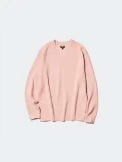 UNIQLO ユニクロ ワッフル Vネック セーター ニット カットソー M