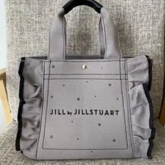 JILL by JILLSTUART ビジュー フリルトート グレーポッピン