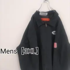 G27【US輸入】RED KAP　ワークジャケット【メンズ3XL】ブラック