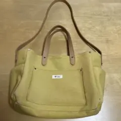 マスタードキャンバス2wayトートバッグ