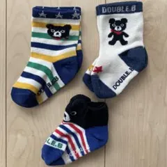 DOUBLE.B ベビー　靴下 3足セット　11㎝－13㎝