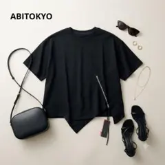 【新品タグ付き】ABITOKYO アシメデザイン ジッププルオーバー 黒のサムネイル