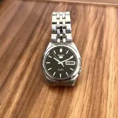 SEIKO5 ブラックダイヤル 時計