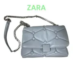 ZARA ショルダーバッグ　水色のサムネイル