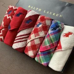 大人かわいい・プレゼントにも⭐️ラルフローレン ガーゼタオルハンカチ