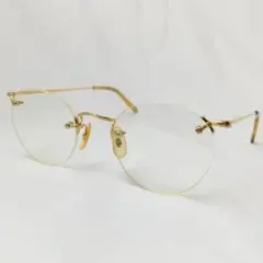 NEW.サングラス RILEBY C-2 ゴールド リムレス - メルカリ