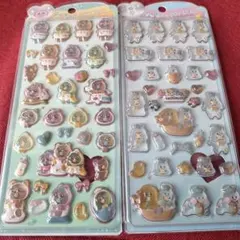 ●おぱんちゅう●3Dステッカーシール 2枚セット