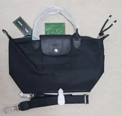 LONGCHAMP☆ルプリアージュ☆エナジートップ☆ハンドルバッグ☆Ｓ☆黒☆新品