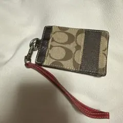 コーチ パスケース ブラウン・ベージュ