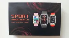 SPORT SMART WATCH スマートウォッチ ピンク オレンジ シルバー
