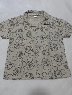 ミッキーマウス 半袖シャツ 140 アロハ