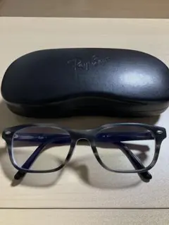 Ray-Ban グレー スクエアメガネ
