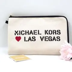 マイケルコース LAS VEGAS クラッチバッグ ハート キャンバス