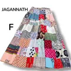 【JAGANNATHジャガンナート】インド綿　エスニック　ロングギャザースカート
