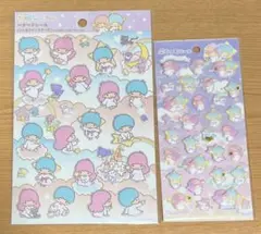 サンリオ　ツインスターズ　キキララ　ぷくっとシール ペタペタシール　セット