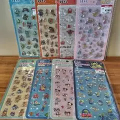 【正規品】ディズニー　ぷくぷくシール　 8枚セット