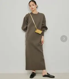 ADAM ET ROPE フォルムニットワンピース