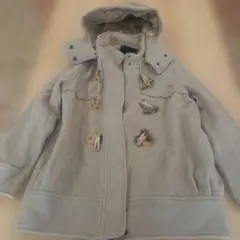 JEANASIS ベージュ ダッフルコート フード付 カジュアル フリーサイズ