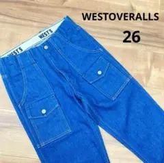 美品　WESTOVERALLS ウエストオーバーオールズ　デニム　26
