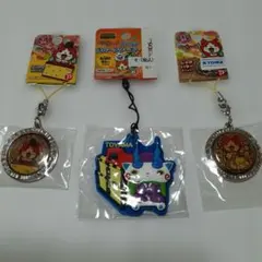 妖怪ウォッチ ご当地メタルストラップ２点とご当地ラバークリーナー１点