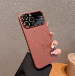 ワインレッド Phone17 Pro Max 専用ケース マット磁気吸着