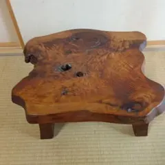 近日処分】こぶ 無垢 一枚板 天然木 座卓 横長 - メルカリ