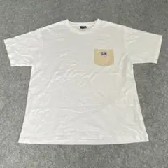 Y619 Lee ホワイト Tシャツ ベージュポケット