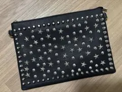 スタッズ　クラッチバッグ
