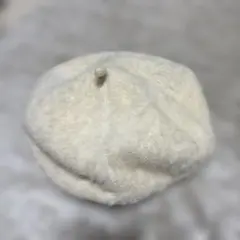 ホワイトファーベレー帽