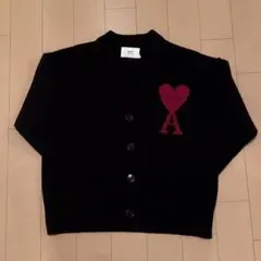 【極美品】なにわ男子着用 AmiParis アミ ニット カーディガン 緑 なにわ男子着用】AMI Paris アミパリス ニット カーディガン 緑