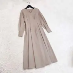 ナチュラルビューティーベーシック　ワンピース　バックリボン