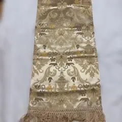 金色刺繍フリンジ付きテーブルセンター　川島織物のサムネイル