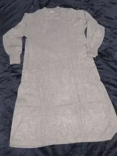 chocol raffle robe ニットワンピース グレー