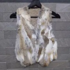 Hether　ファーニットベスト　レディース