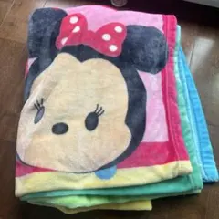 ディズニーツムツムフリース毛布約150✖️200cm秋冬　防寒