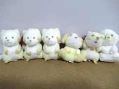 世界名作劇場 白いマスコットシリーズ キーホルダー おまとめ4種６体セット