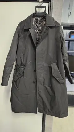 パデッドオーバーサイズステンカラーコートxs