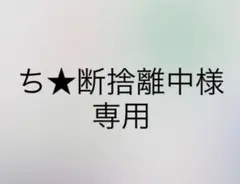 ち★断捨離中様専用