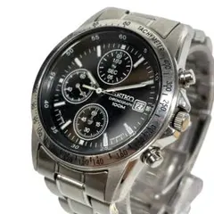 SEIKO セイコー クロノグラフ 7T92-0EA0 デイト 黒文字盤 稼働品のサムネイル