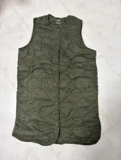 UNIQLO ウルトラライトダウン　ロング　ベスト　M オリーブ　カーキ