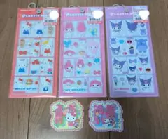 プラスチックモデル風シール　ハローキティ　マイメロディ　クロミ