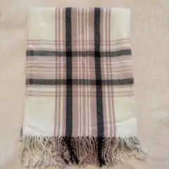 チェック柄マフラー