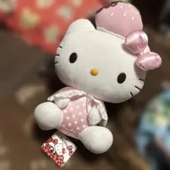 レア☆ ハローキティ かわいい いちご キティ ぬいぐるみ 2012年☆非売品
