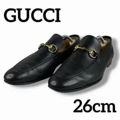美品 GUCCI ローファー 革靴 ホースビット レザー ビジネス カジュアル