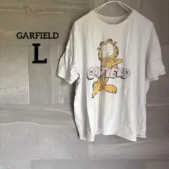 ガーフィールド 【L】 半袖 Tシャツ ホワイト キャラ コレクション
