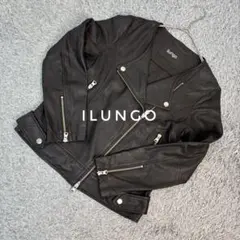 【匿名配送】ilungo イルンゴ　レザー　ジャケット　黒　ブラック