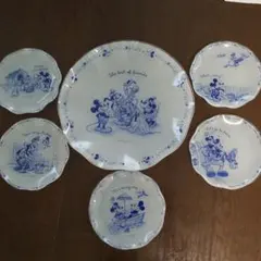 【再々お値下げ】ディズニーパーティーガラスプレートセット